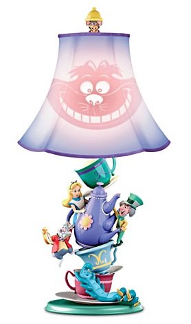 Bradford Exchange Disney's Alice in Wonderland Mad Hatter's Tea Party Lamp