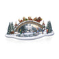 Bradford Exchange Thomas Kinkade Light Up The Season Bridge Sculpture