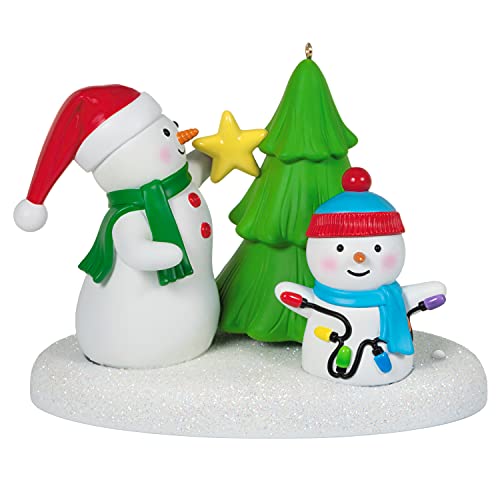 Hallmark Keepsake Christmas Ornament 2021, Tangled Up in Christmas Snowmen, Musical