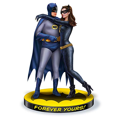 The Hamilton Collection Warner BROS. Forever Yours: Batman and Catwoman Hand-Painted Sculpture