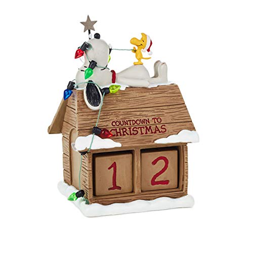 Hallmark Peanuts Snoopy and Woodstock Christmas Countdown Calendar Plaques & Signs Movies & TV