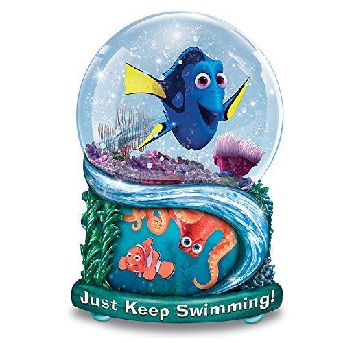 The Bradford Exchange Disney Pixar Finding Dory Glitter Globe with Rotating Art