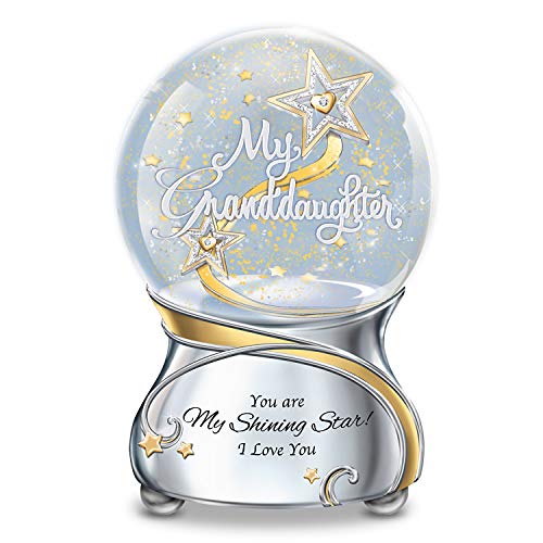 The Bradford Exchange My Granddaughter, You are My Shining Star Illuminated Musical Glitter Globe