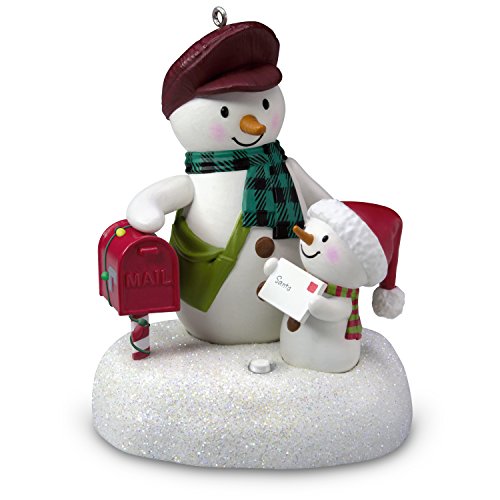 Hallmark Keepsake Christmas Ornament 2018 Year Dated, Special Delivery Snowmen With Music