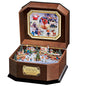 The Bradford Exchange Rudolph The Red-Nosed Reindeer Music Box with Art and 3D North Pole Scene Inside