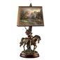 Thomas Kinkade Native Journeys Sculpture Lamp with Art Shade by The Bradford Exchange