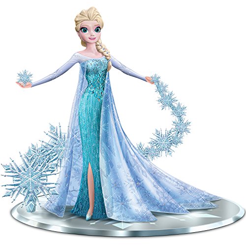 The Hamilton Collection Disney Frozen Elsa The Snow Queen with Swarovski Crystals: Let It Go Figurine