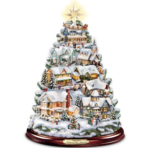 The Bradford Exchange Thomas Kinkade Christmas Tabletop Tree: Songs of The Season