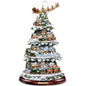 The Bradford Exchange Thomas Kinkade Animated Tabletop Christmas Tree with Train: Wonderland Express