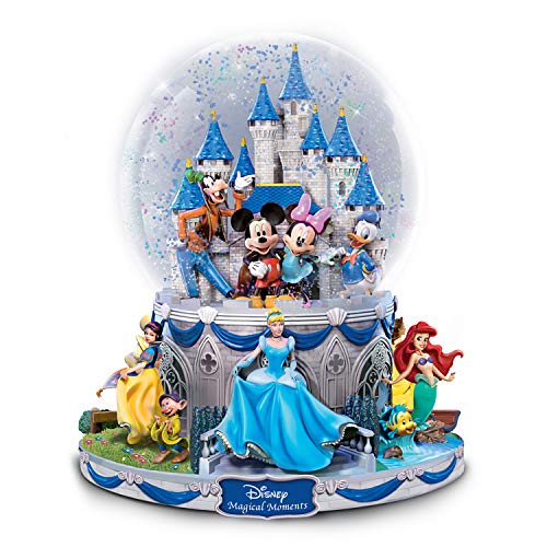 The Bradford Exchange Disney Collectible Rotating Musical Glitter Globe: Characters Circle The Base