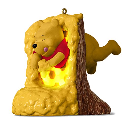 Hallmark Keepsake Christmas Ornament 2018 Year Dated, Disney Winnie the Pooh Rumbly in My Tumbly With Music and Light