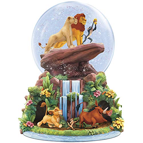 Disney Bradford Exchange Lion King Musical Glitter Globe - Simba Nala Rafiki