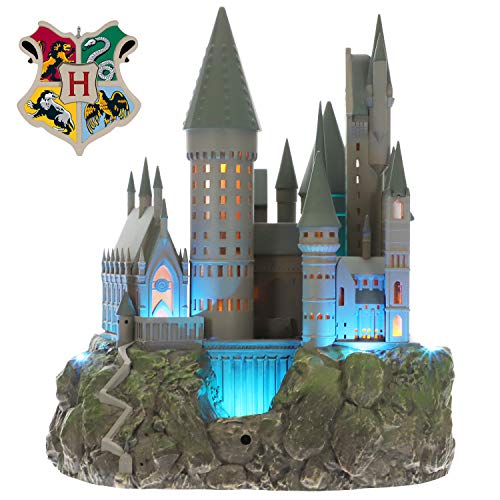 Hallmark Keepsake Christmas Ornament 2019 Year Dated Harry Potter Collection Musical Light (Plays Hedwig's Theme Song), Hogwarts Castle Tree Topper