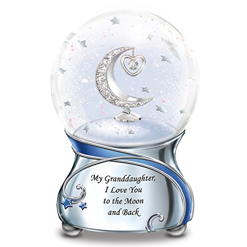 The Bradford Exchange Snowglobe with Swarovski Crystal for Granddaughter Plays Always in My Heart