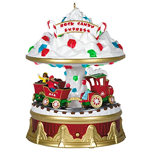 Hallmark Keepsake Christmas Ornament 2021, Christmas Carnival Rock Candy Express, Musical, Light and Motion