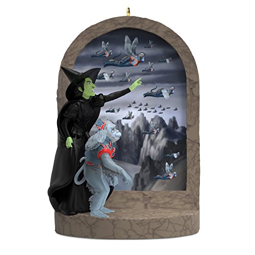 Hallmark Keepsake Christmas Ornament 2018 Year Dated, The Wizard of Oz Collectibles Wicked Witch of the West Monkey Business With Sound