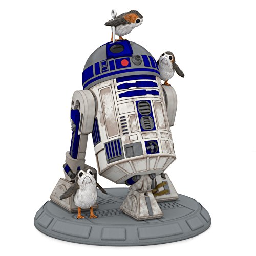 Hallmark Keepsake Christmas Ornament 2018 Year Dated, Star Wars R2D2 Porgs of a Feather, The Last Jedi