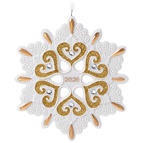 Hallmark Keepsake Christmas Ornament 2020 Year-Dated, Snowflake, Porcelain