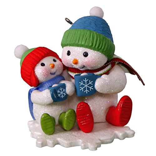 Hallmark Keepsake Christmas Ornament 2018 Year Dated, Snowmen Making Memories Cocoa Cuddles