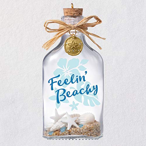 HMK 2019 Feelin' Beachy Beach in a Bottle Glass Ornament