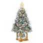 Bradford Exchange Thomas Kinkade Snowglobe Christmas Tree with Lights and Music