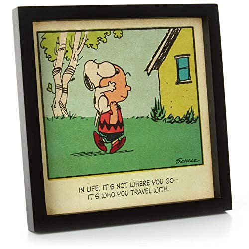 Peanuts Hallmark Friendship Framed Sentiment