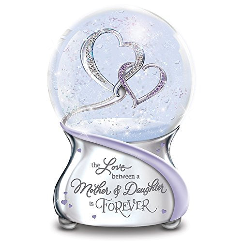 The Bradford Exchange The Love Between Mother and Daughter is Forever Musical Glitter Globe from Mom