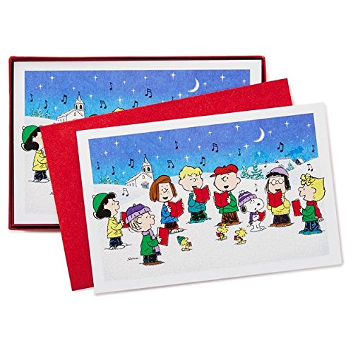 Hallmark Peanuts Gang Boxed Christmas Cards 40 Count