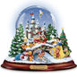 The Bradford Exchange an Old Fashioned Disney Christmas Musical Snowglobe Showcasing 13 Classic Characters