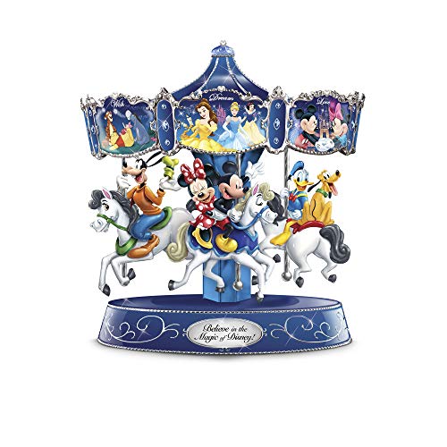 Disney Believe in The Magic Rotating Musical Bradford Exchange Carousel