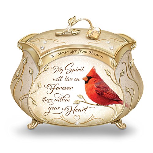 The Bradford Exchange James Hautman A Messenger from Heaven Cardinal Music Box with 22K Gold Accents