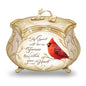 The Bradford Exchange James Hautman A Messenger from Heaven Cardinal Music Box with 22K Gold Accents