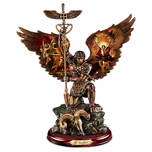 The Bradford Exchange St. Raphael: Merciful Healer Sculpture with Howard David Johnson Artwork