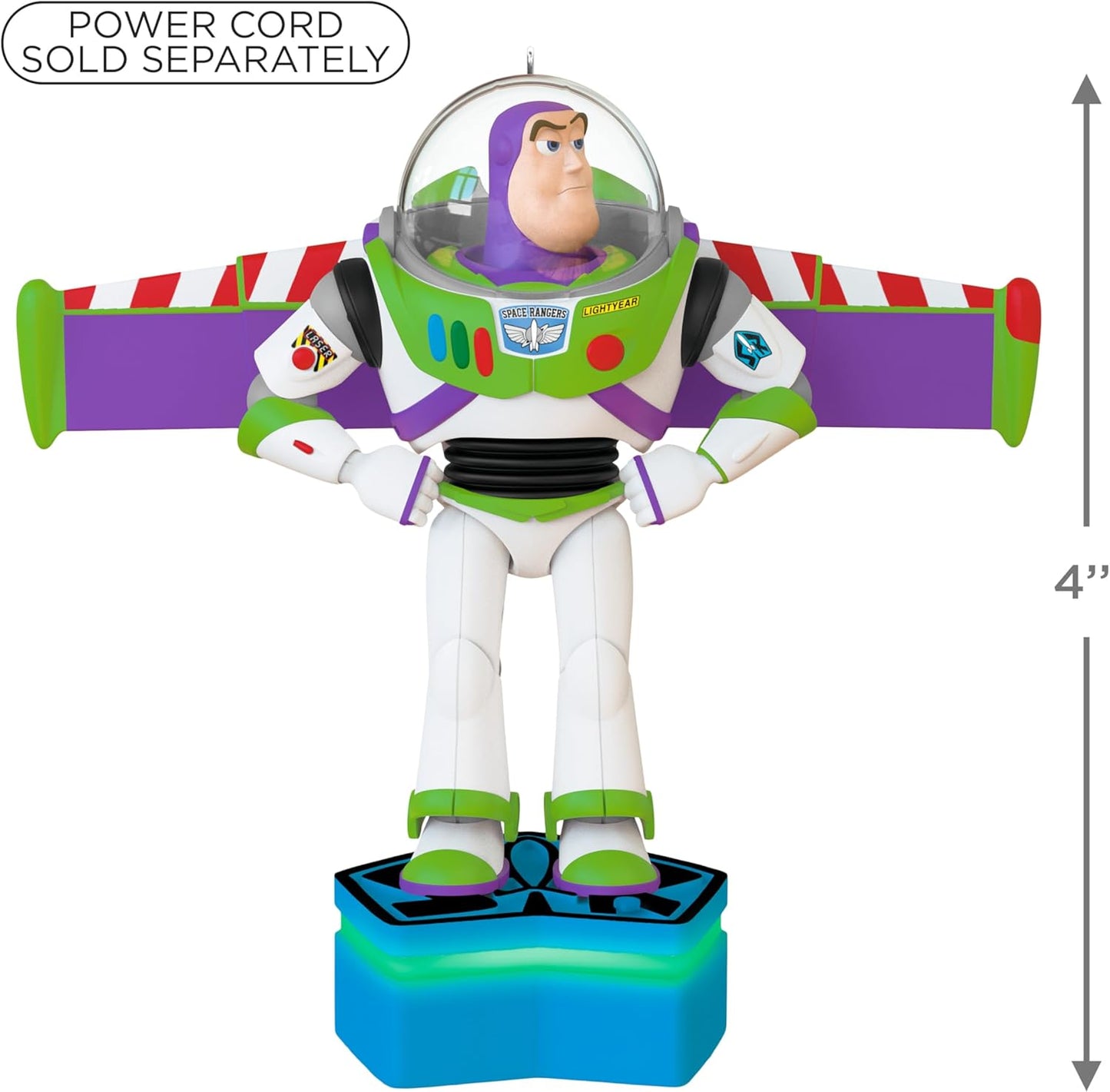 Hallmark Keepsake Christmas Ornament 2025, Disney/Pixar Toy Story Collection Buzz Lightyear with Light and Sound, Gifts for Disney Fans - BCGiftMall