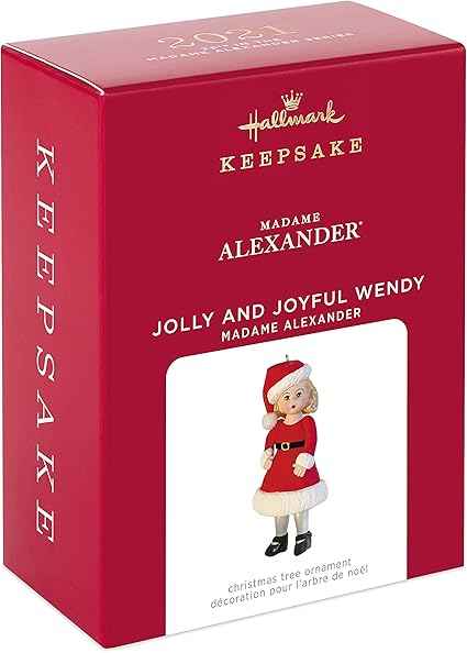 Hallmark Keepsake Christmas Ornament 2021, Madame Alexander Jolly and Joyful Wendy