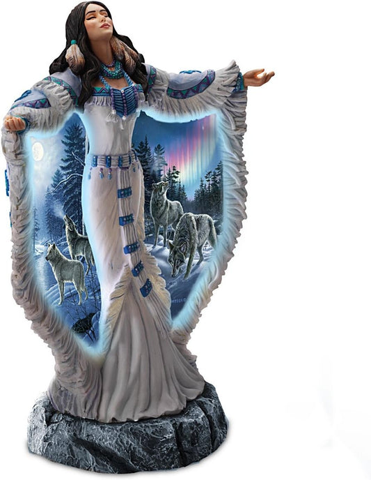 The Bradford Exchange James Meger Native American Inspired Sky Prayer Illuminated Sculpture