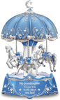 The Bradford Exchange Carousel Music Box with Sentiment for Granddaughter Lights Up