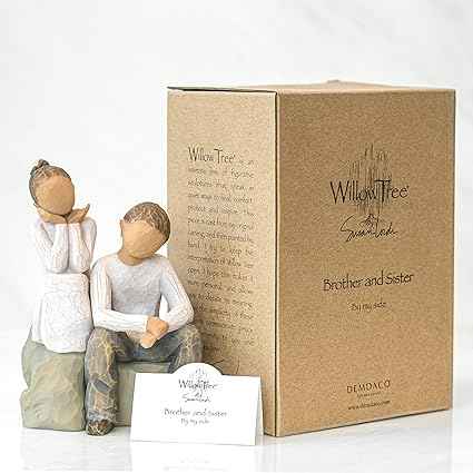 Willow Tree Brother and Sister, Sculpted Hand-Painted Figure