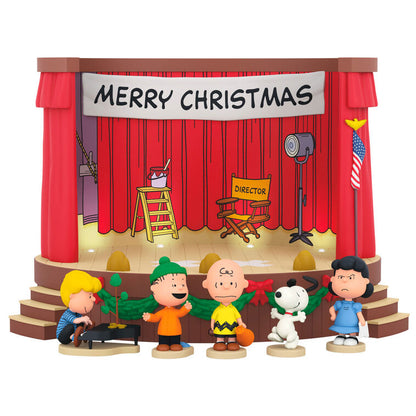 The Peanuts® Gang Merry Christmas, Charlie Brown! Tabletop Decoration With Light and Sound by Hallmark