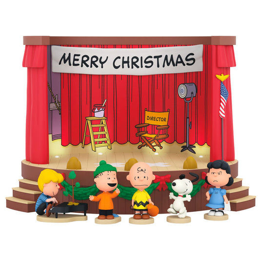 The Peanuts® Gang Merry Christmas, Charlie Brown! Tabletop Decoration With Light and Sound by Hallmark