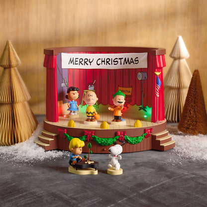 The Peanuts® Gang Merry Christmas, Charlie Brown! Tabletop Decoration With Light and Sound by Hallmark