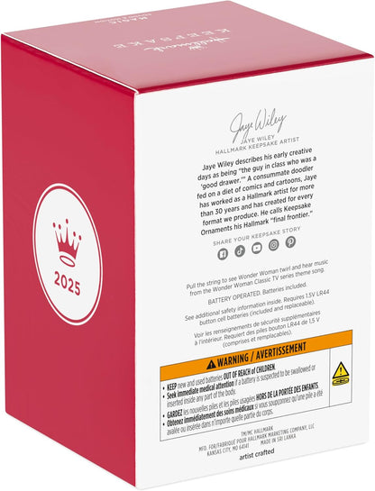 Hallmark Keepsake Christmas Ornament 2025, DC Wonder Woman Musical with Motion, Gifts for DC Comics Fans - BCGiftMall