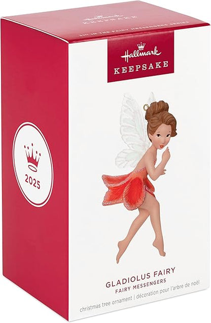 Hallmark Keepsake Christmas Ornament 2025, Fairy Messengers Gladiolus Fairy, Gifts for Friends and Family - BCGiftMall