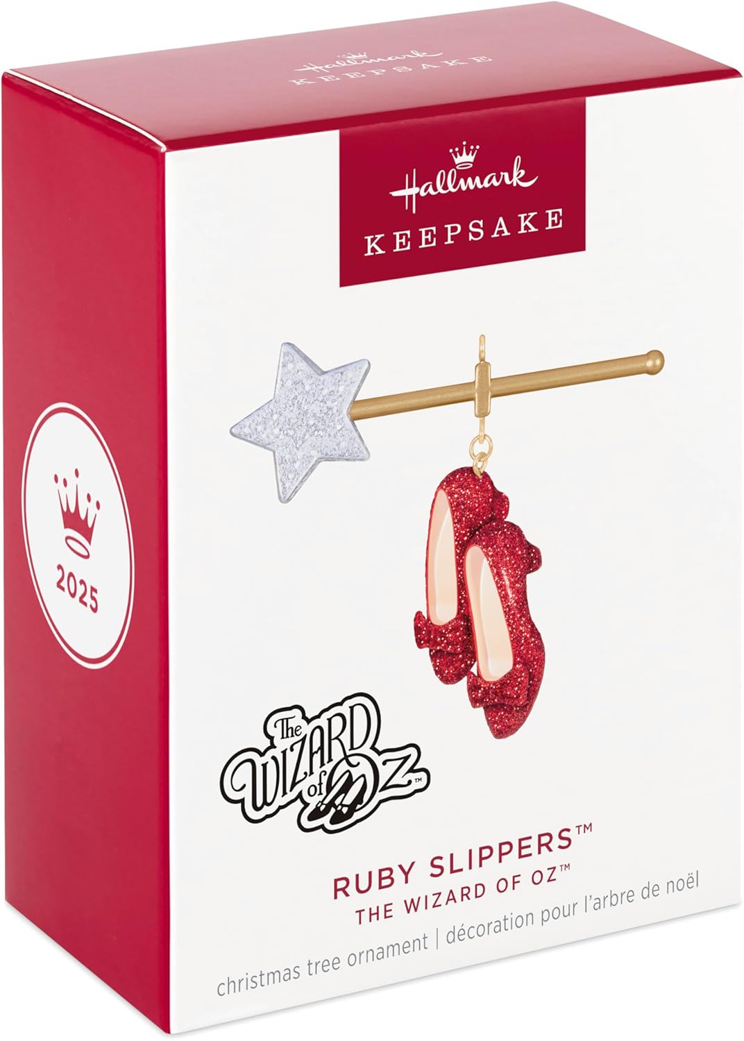 Hallmark Keepsake Christmas Ornament 2025, The Wizard of Oz Ruby Slippers, Movie Gifts - BCGiftMall