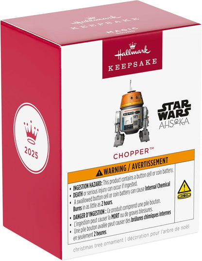 Hallmark Keepsake Christmas Ornament 2025, Star Wars: Ahsoka Chopper with Sound, Gifts for Star Wars Fans - BCGiftMall