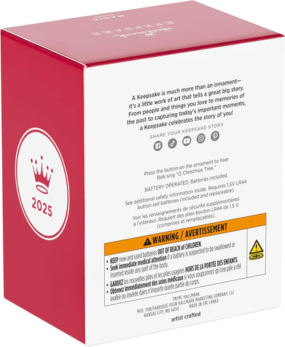 Hallmark Keepsake Christmas Ornament 2025, Minions Bob Trims The Tree with Sound, Movie Gifts - BCGiftMall