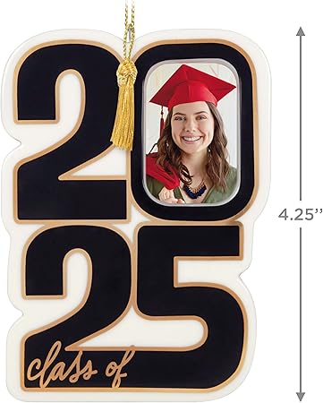 Hallmark Keepsake Christmas Ornament 2025, Class of 2025 Photo Frame, Porcelain, Gifts for Graduates