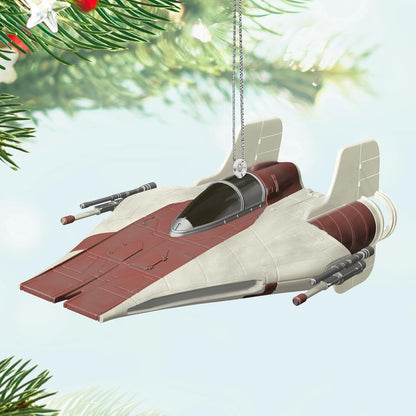 Hallmark Keepsake Christmas Ornament 2025, Star Wars: Return of The Jedi A-Wing Fighter, Gifts for Star Wars Fans - BCGiftMall