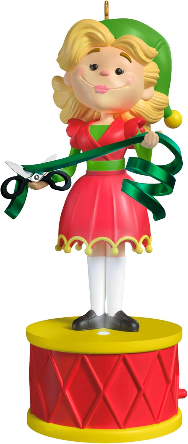 Hallmark Keepsake Christmas Ornament 2025, Elf Collection Jovie with Light and Sound, Christmas Movie Gifts