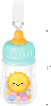 Hallmark Keepsake 1" Mini Christmas Ornament 2025, A Teeny Sip, New Baby Gifts